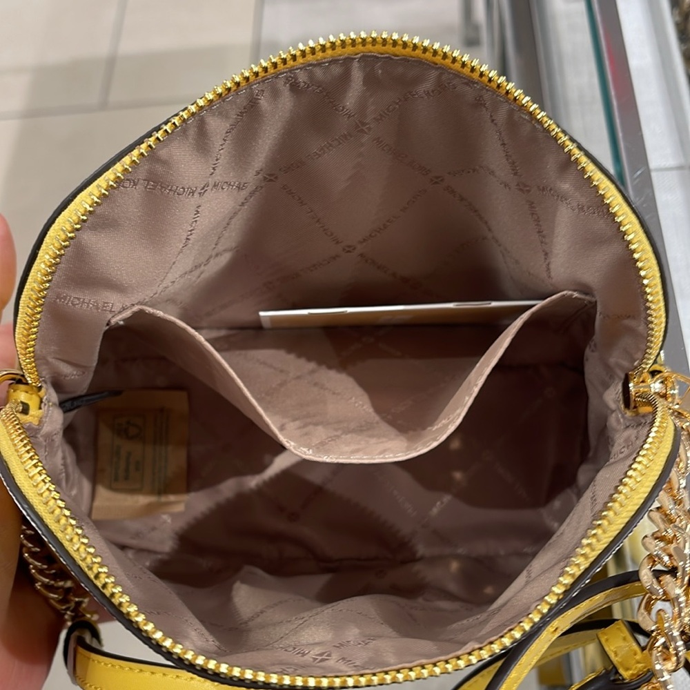 Michael Kors Jet Set Travel Medium Color-Block Signature Logo Dome Crossbody Bag - Picture 10 of 16